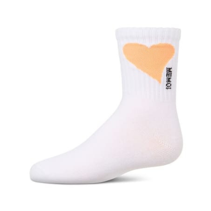 Memoi Single Heart Logo Crew - MKF-6065
