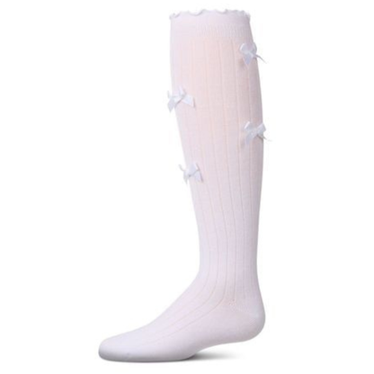 Memoi All Over Bow Knee High - MKF-7191