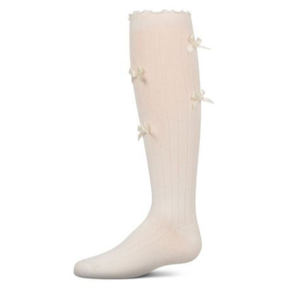 Memoi All Over Bow Knee High - MKF-7191