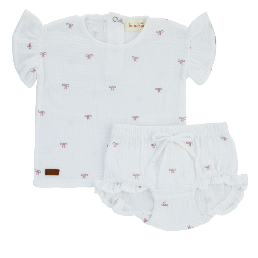Bondoux Printed Muslin Short Set - S25-365ST