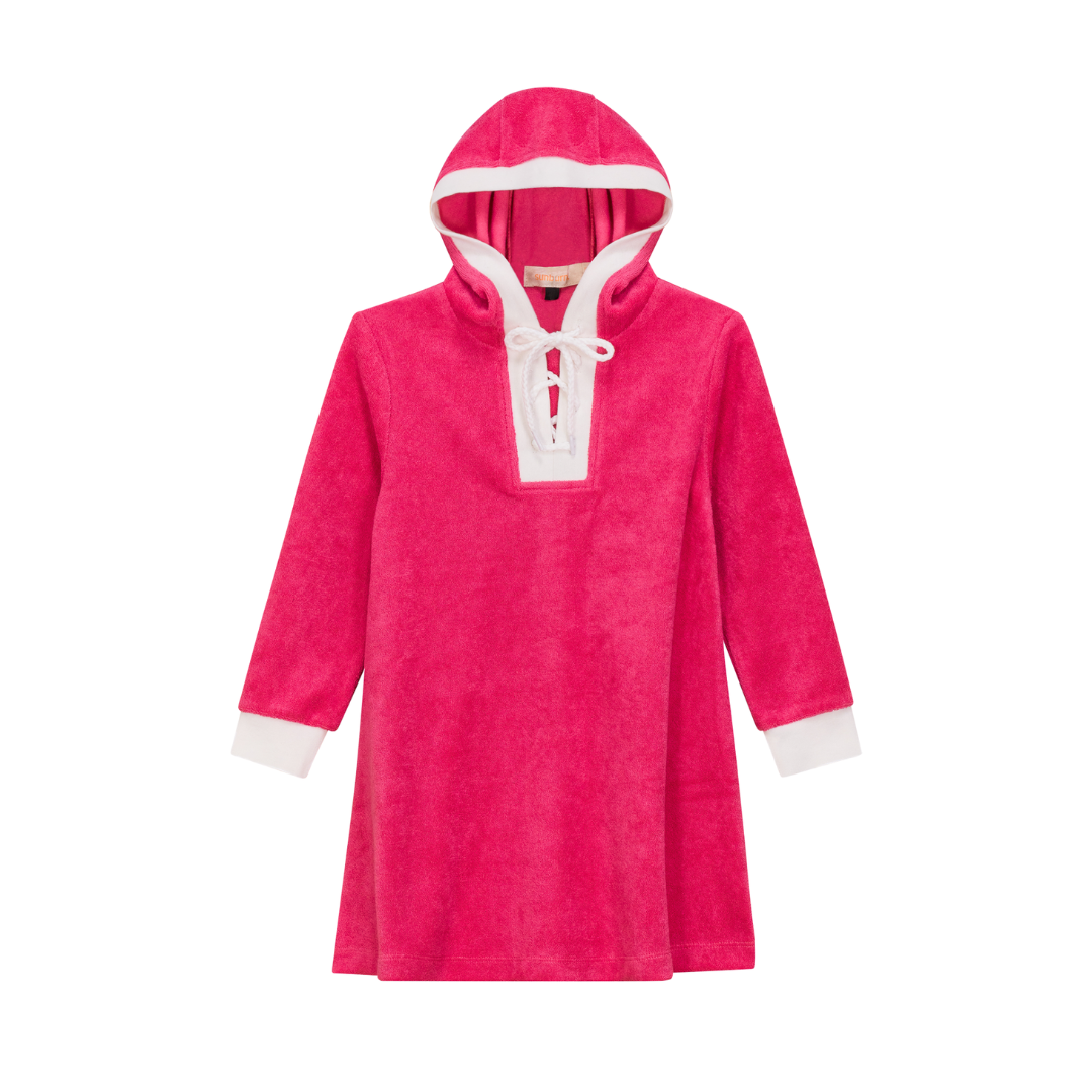 Sunburnt Girls Cotton Terry Hoodie Dress - SB5CY2624D