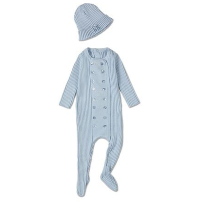 MiniMoi Sweater Rib 2 Pc Footie Set - INA09278