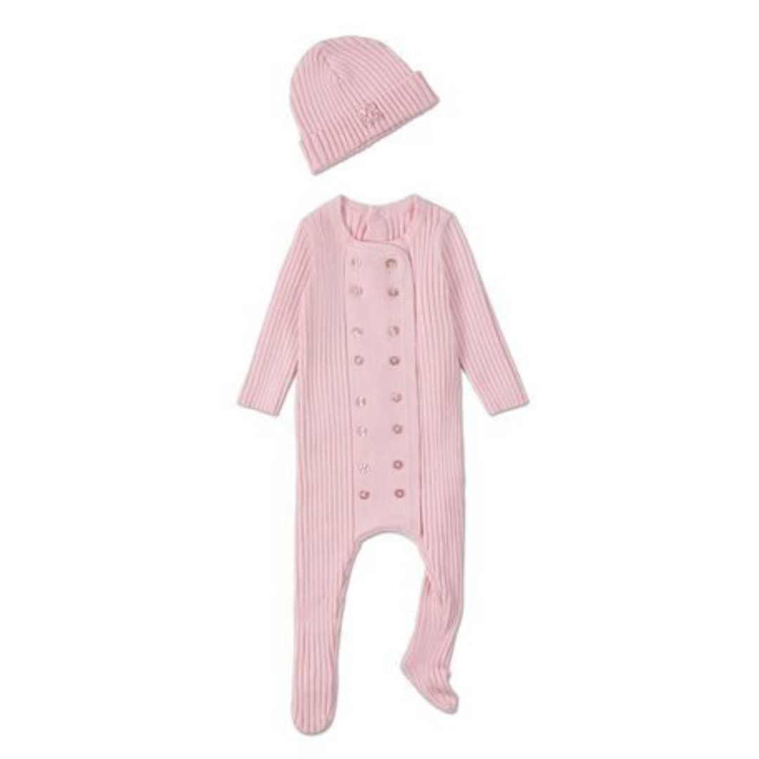 MiniMoi Sweater Rib 2 Pc Footie Set - INA09278