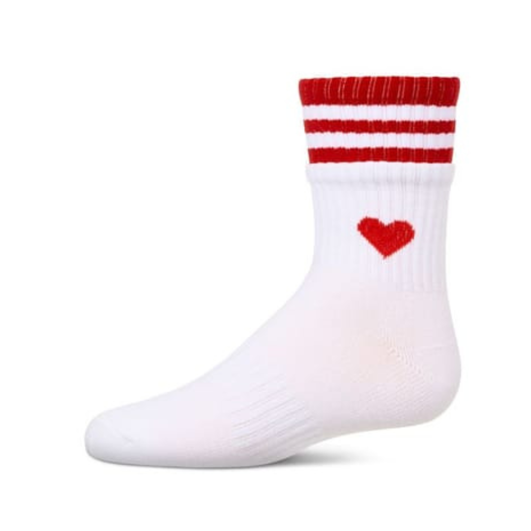 Memoi Sport Rib Heart Crew - MKF-6069
