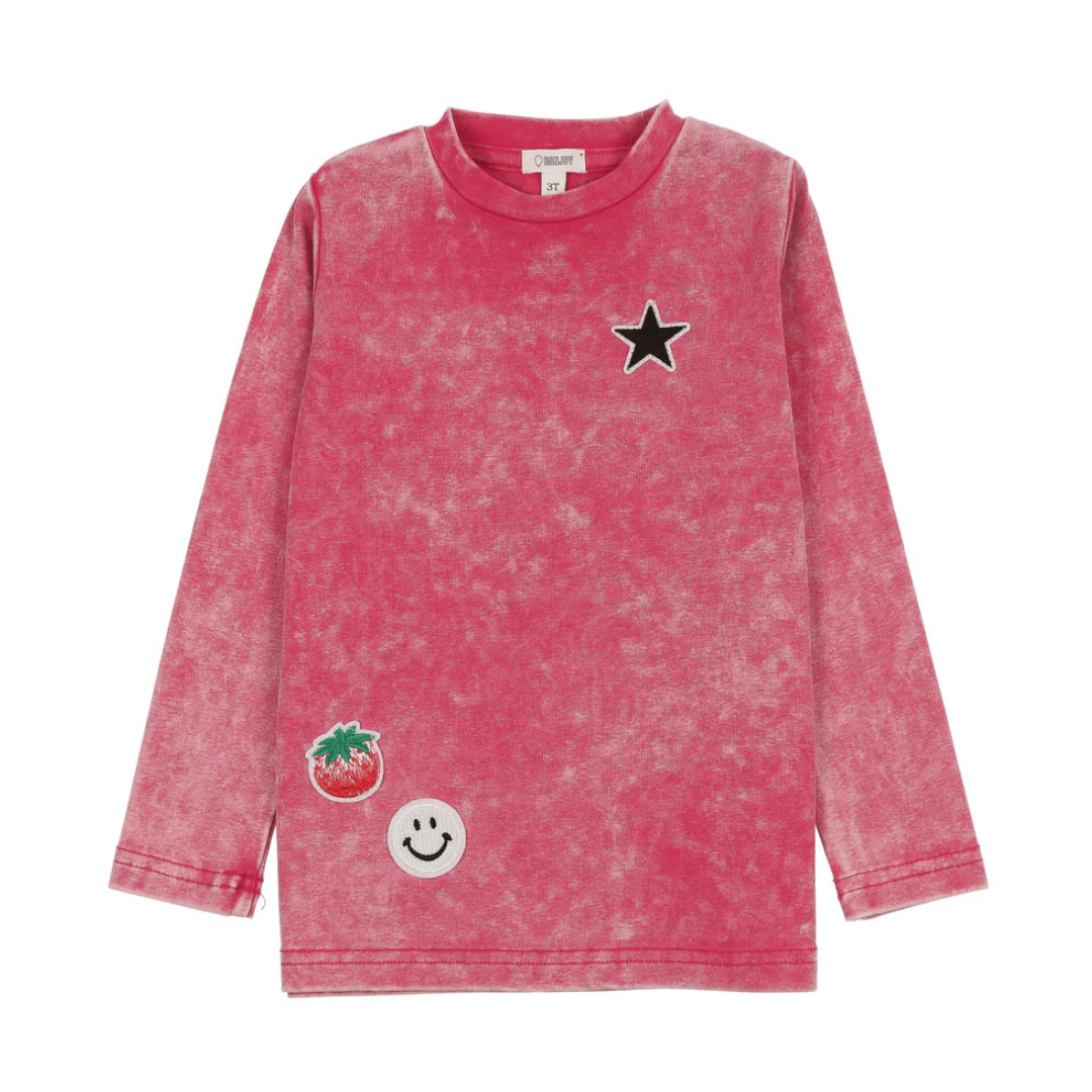 Bonjoy Long Sleeve Patch Tshirt - BTS25004LT