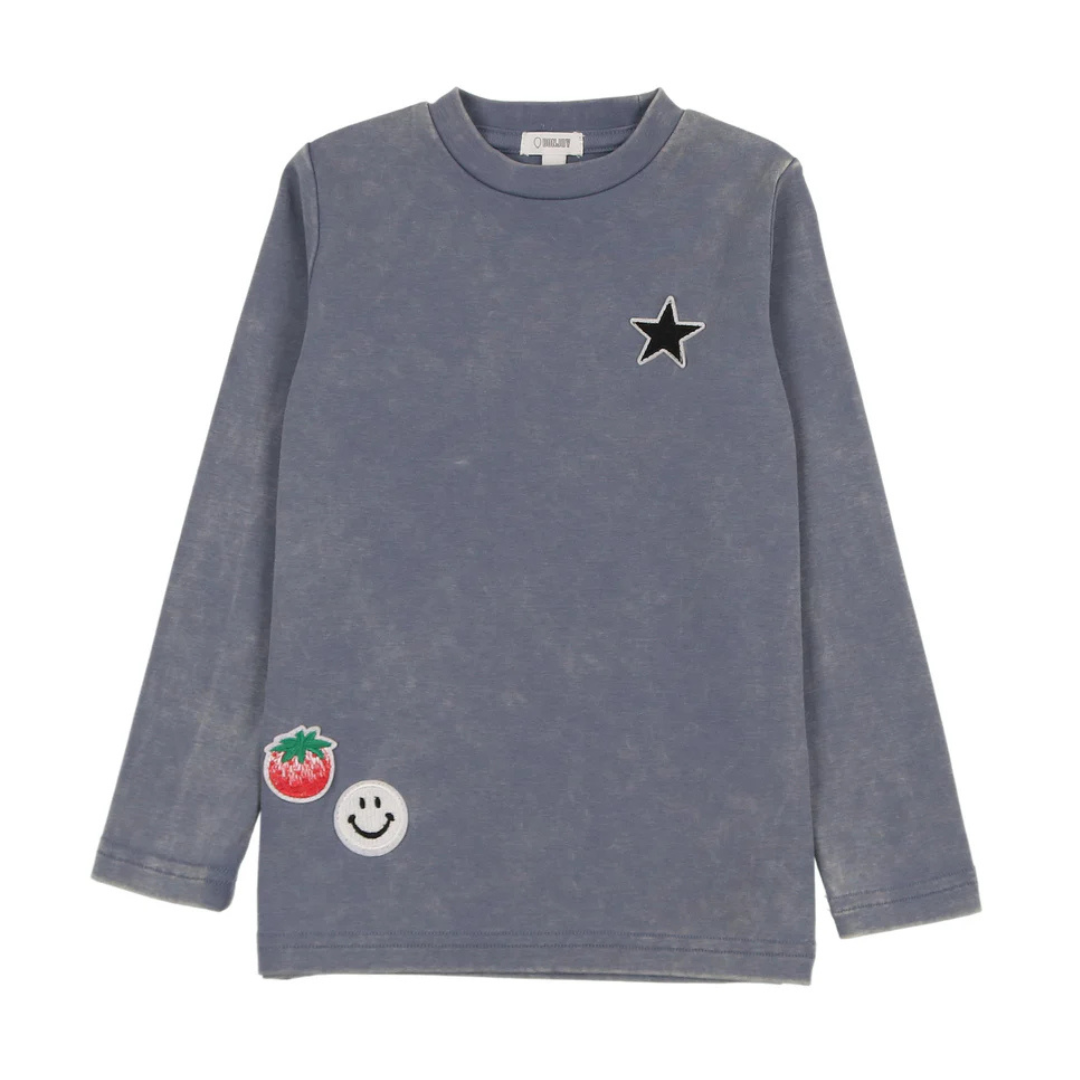 Bonjoy Long Sleeve Patch Tshirt - BTS25004LT