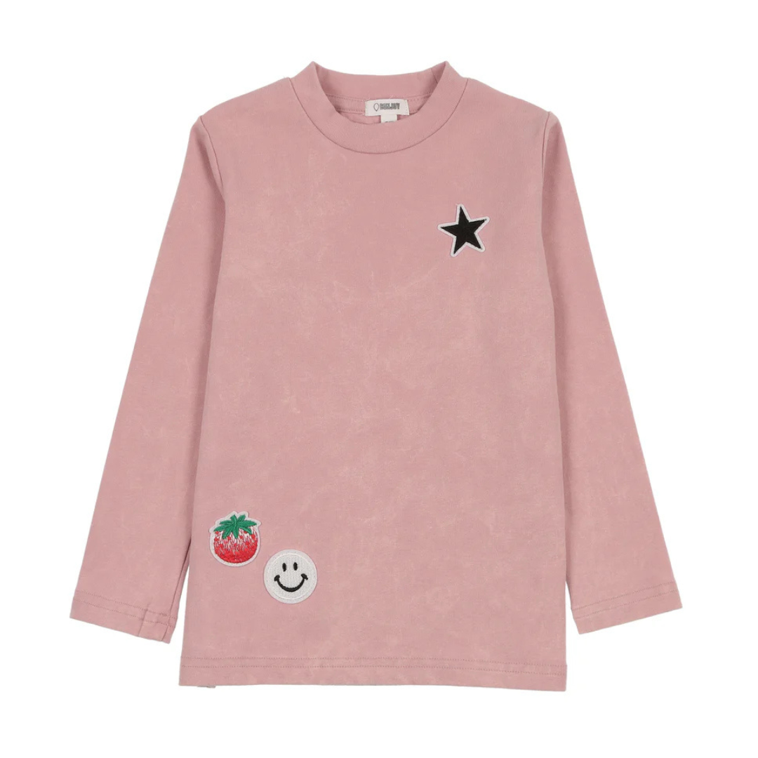 Bonjoy Long Sleeve Patch Tshirt - BTS25004LT
