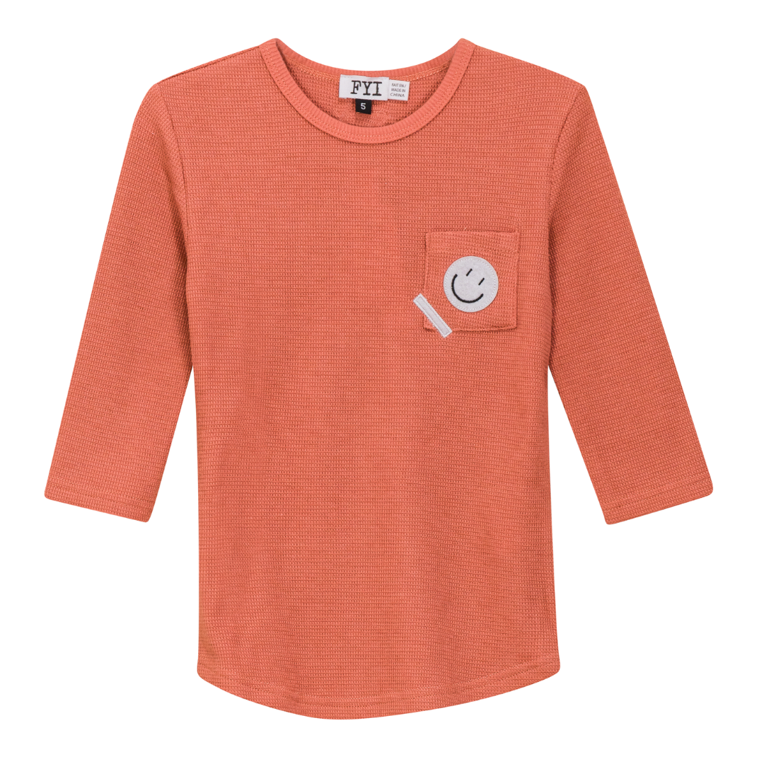 FYI  Small Square Textured Girl Top - SB5CP7133G
