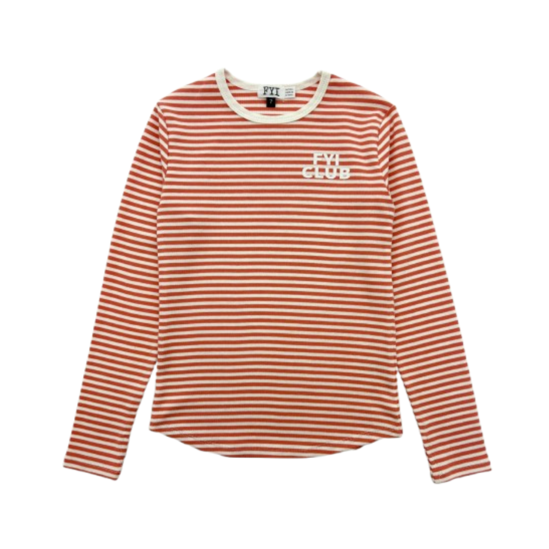 FYI  Stripe Soft Fine Rib Top - SB5CP7132TS