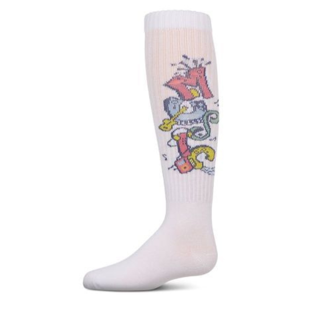 Memoi Grafitti Music Knee High - MKF-7184