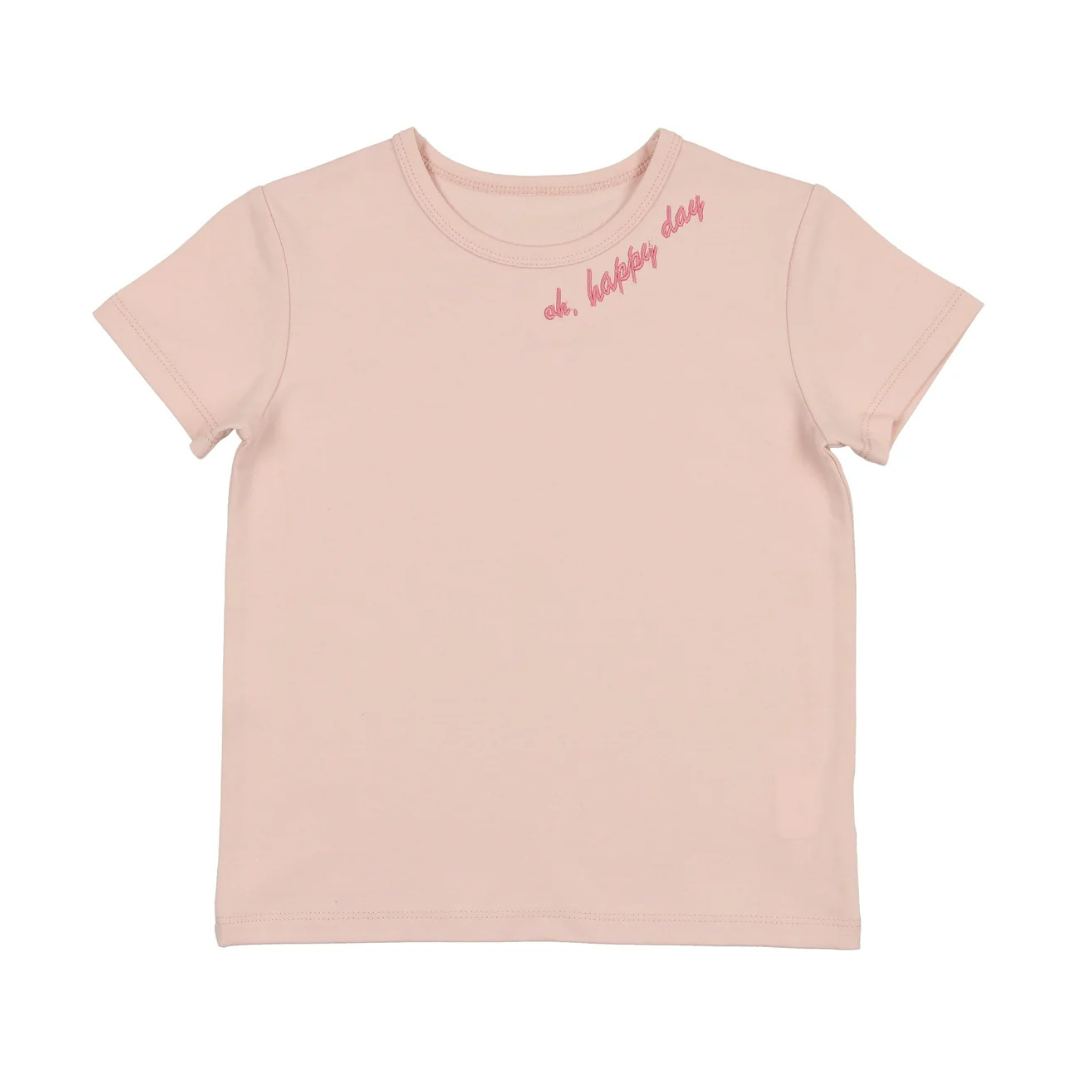 Bonjoy Printed Word Girls Short Sleeve Tshirt - BTS25006ST