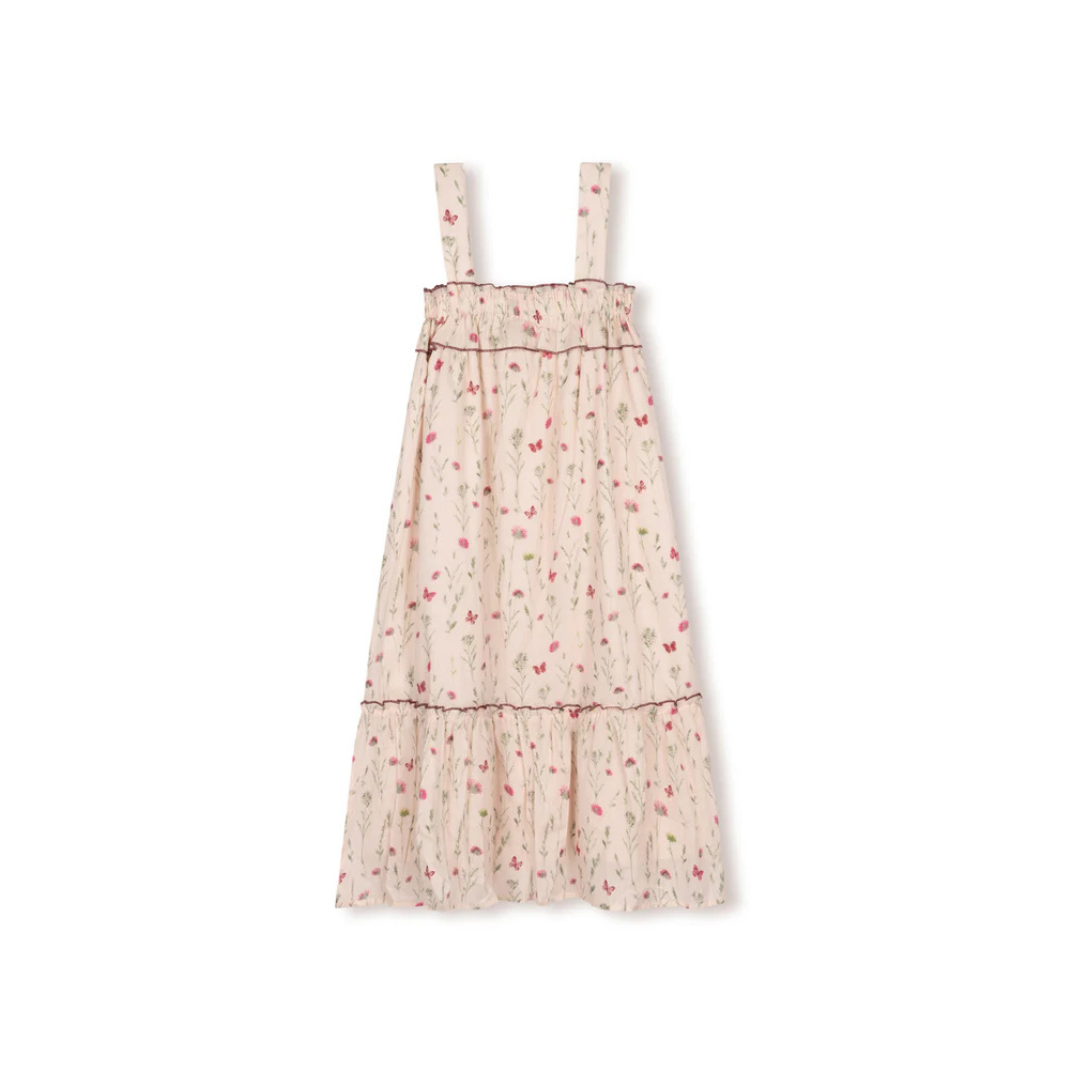 Papillon  Ruffle Top Shoulder Strap Robe - C-18454