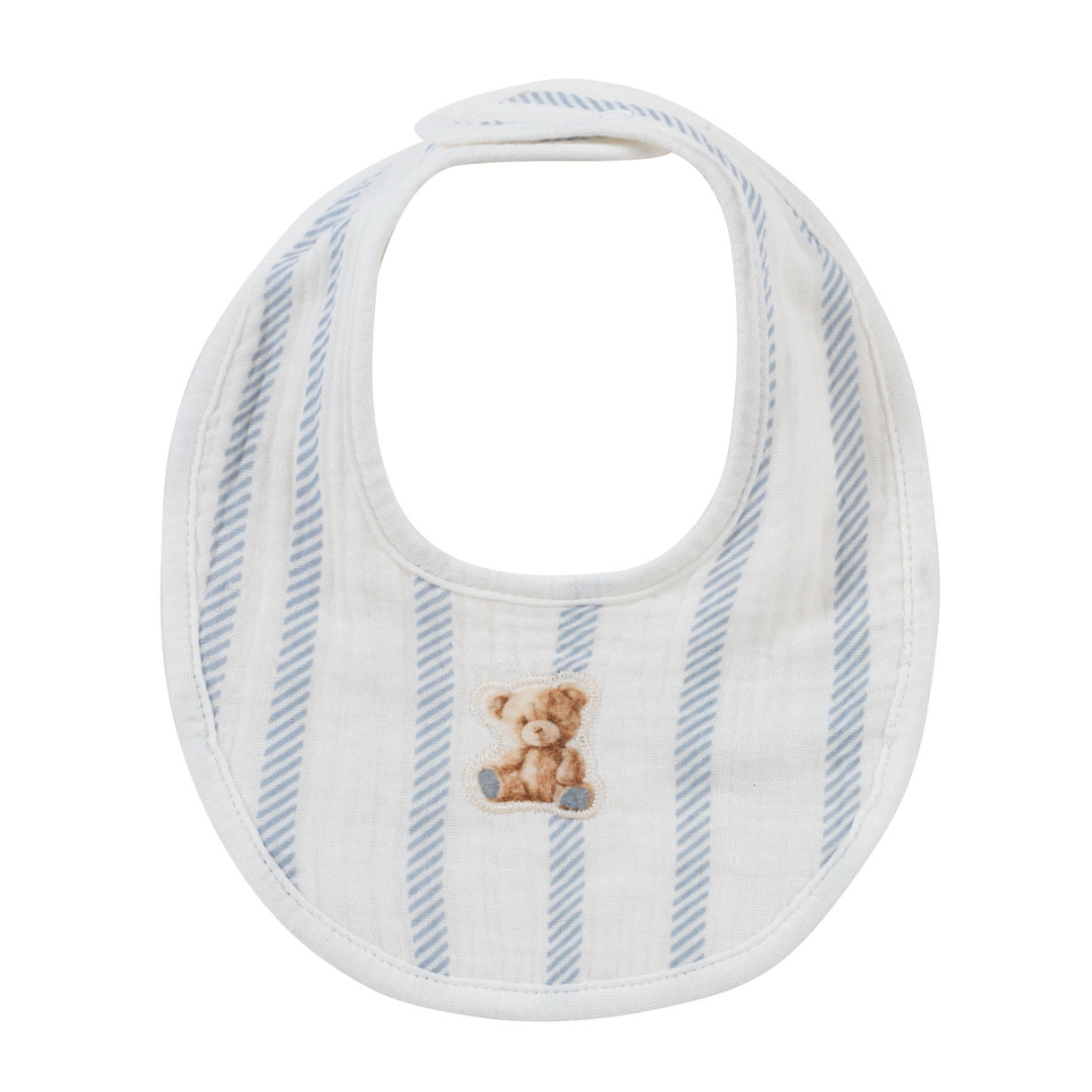 Kipp Stripe Teddy Bib - TD3121D