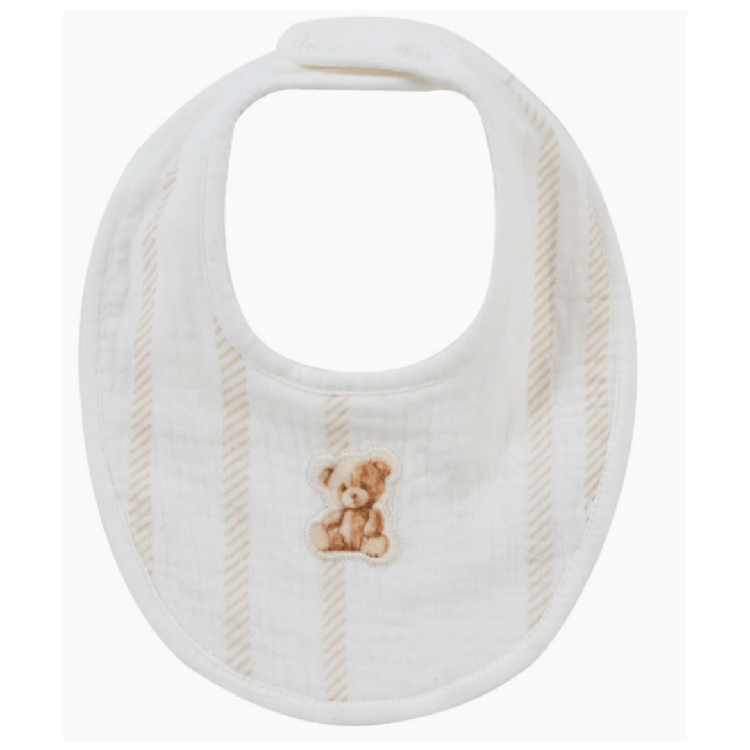 Kipp Stripe Teddy Bib - TD3121D