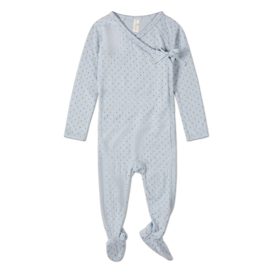 MiniMoi Little Dots Pointelle Footie - IAG09450