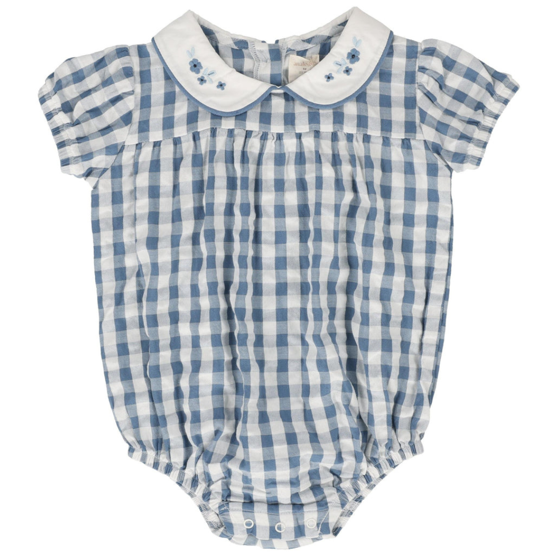 Analogie Gingham Girls Romper - GGST-SS25