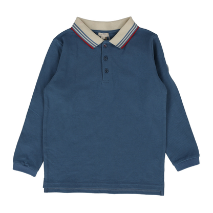 Lil Legs Multi Stripe Collar Polo Ls - PMSCPL-SS25