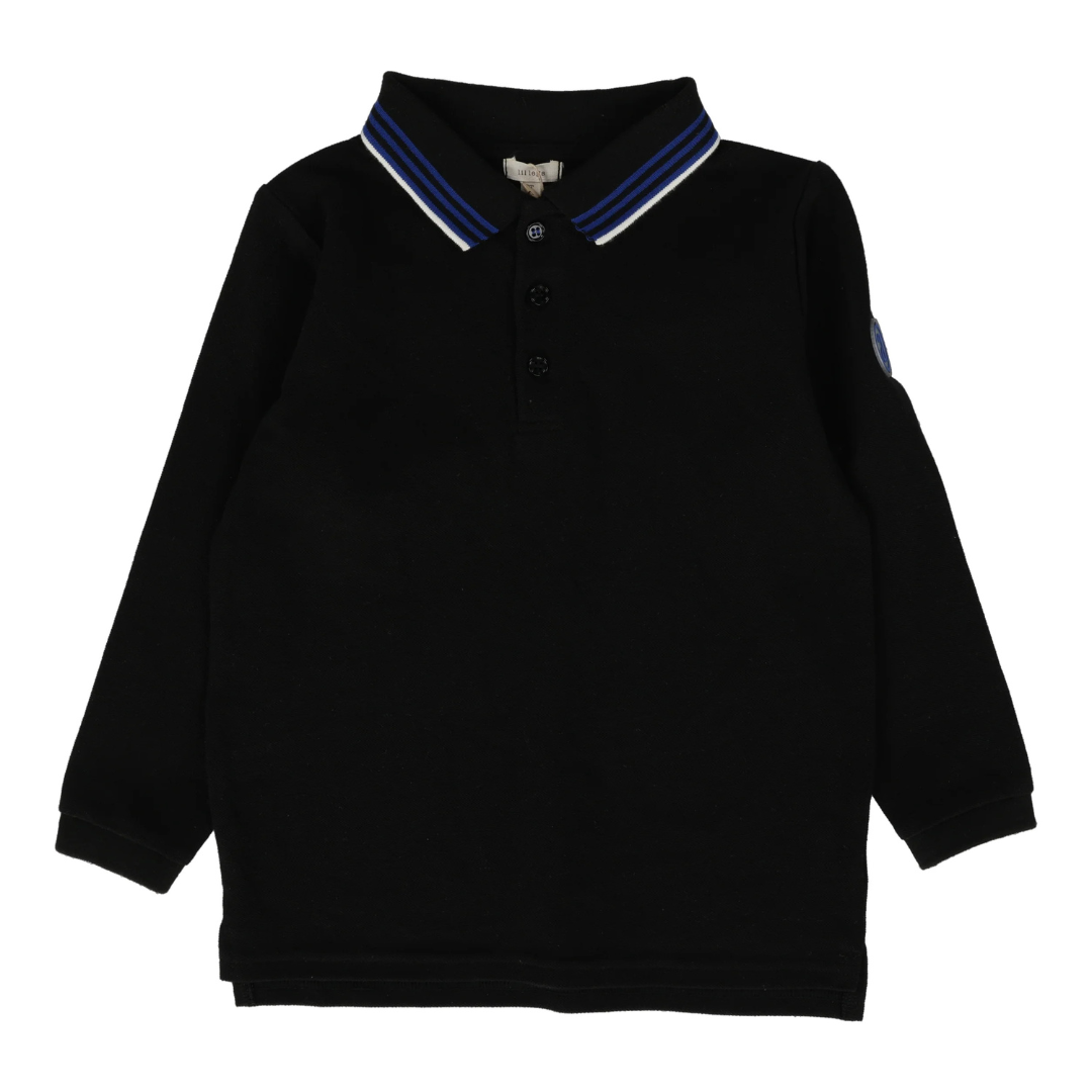 Lil Legs Multi Stripe Collar Polo Ls - PMSCPL-SS25