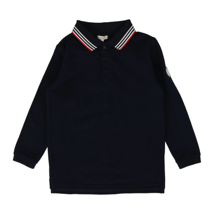 Lil Legs Multi Stripe Collar Polo Ls - PMSCPL-SS25