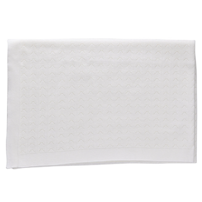 Kipp Pointelle Stripe Knit Blanket - G2701B