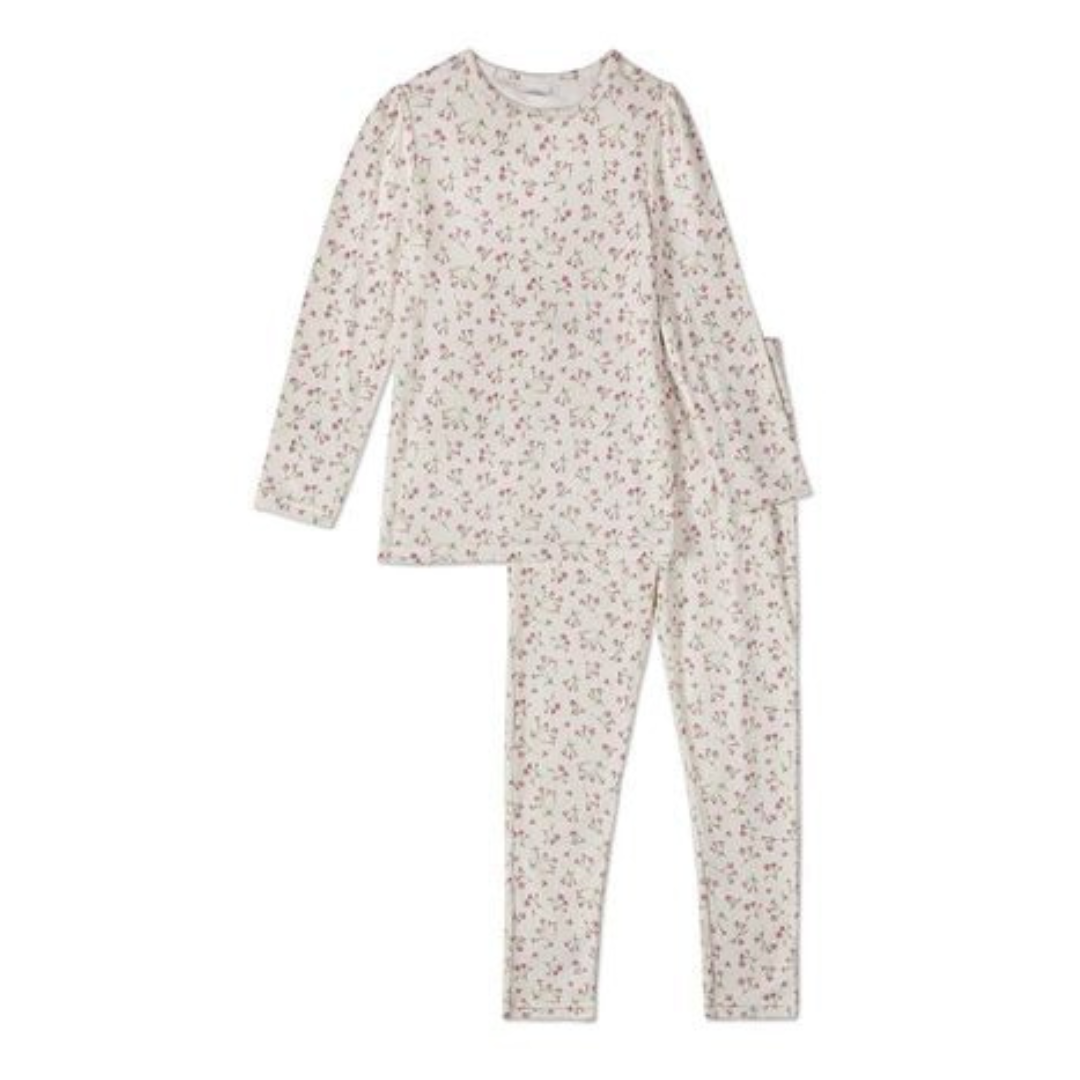 MiniMoi Full Bloom Floral Pointelle 2 Pc Pajama Set - IBP09284