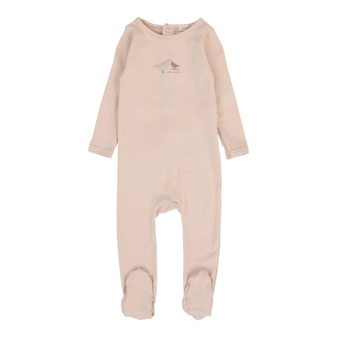 Lil Legs Bird Print Footie - BPF-SET