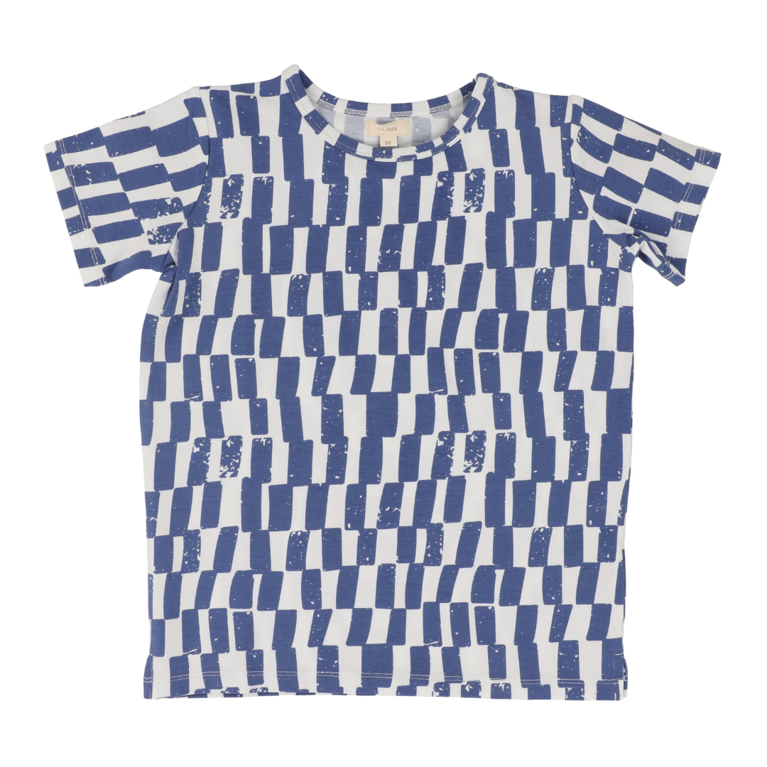 Lil Legs Boys Checked Tee - PCBCT-SS25