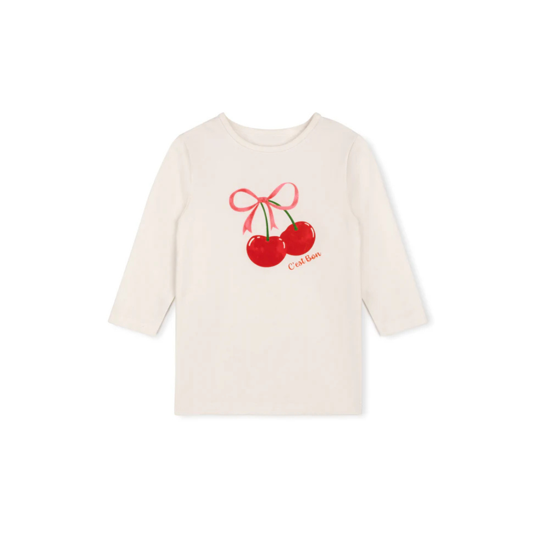 Cabana  Cherry Bow Print On Tee - C-18649