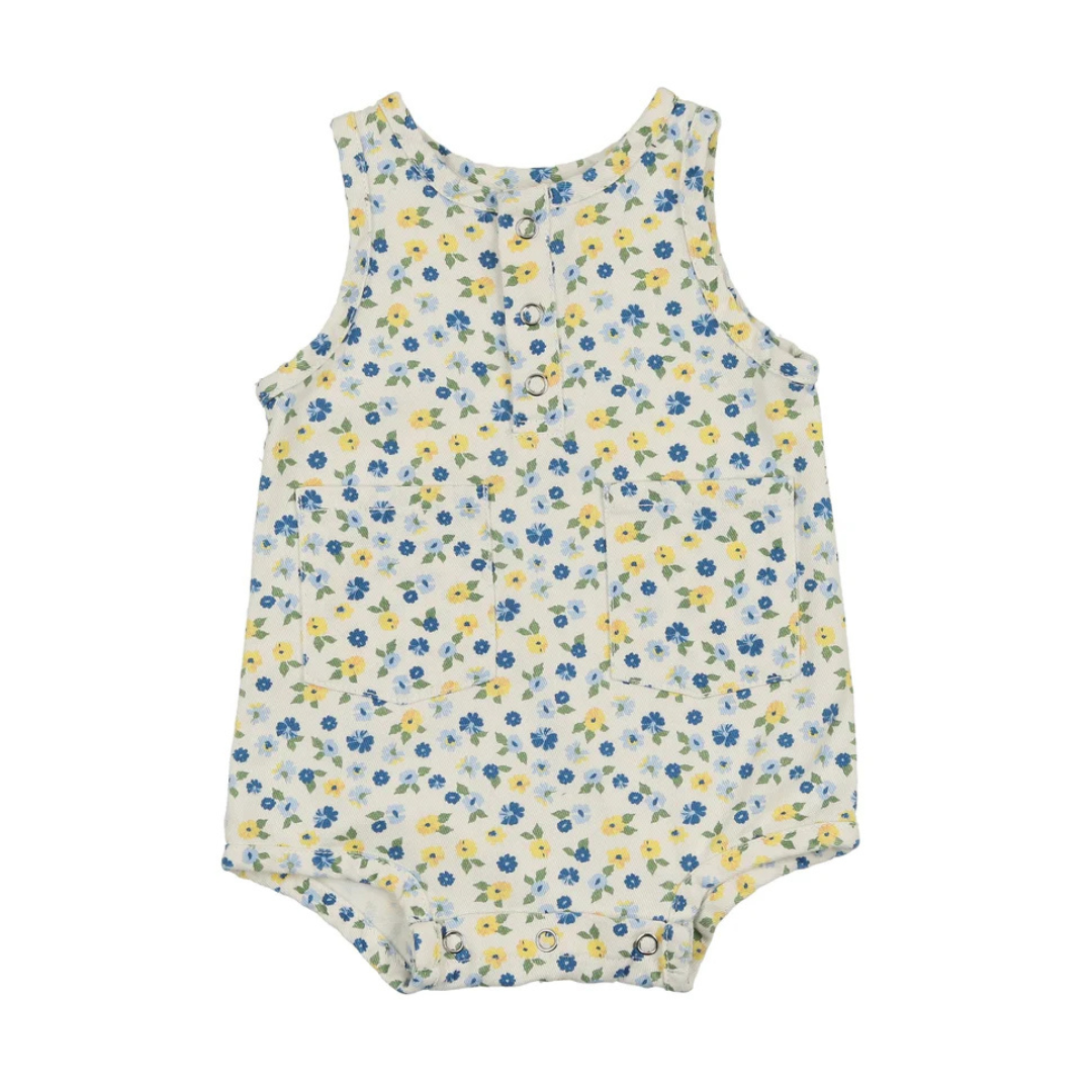 Bonjoy Printed Denim Romper - BTS25002R
