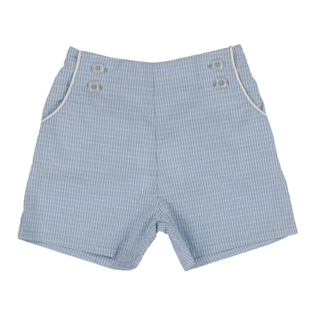 Analogie Windowpane Button Shorts - WPBS-SS25