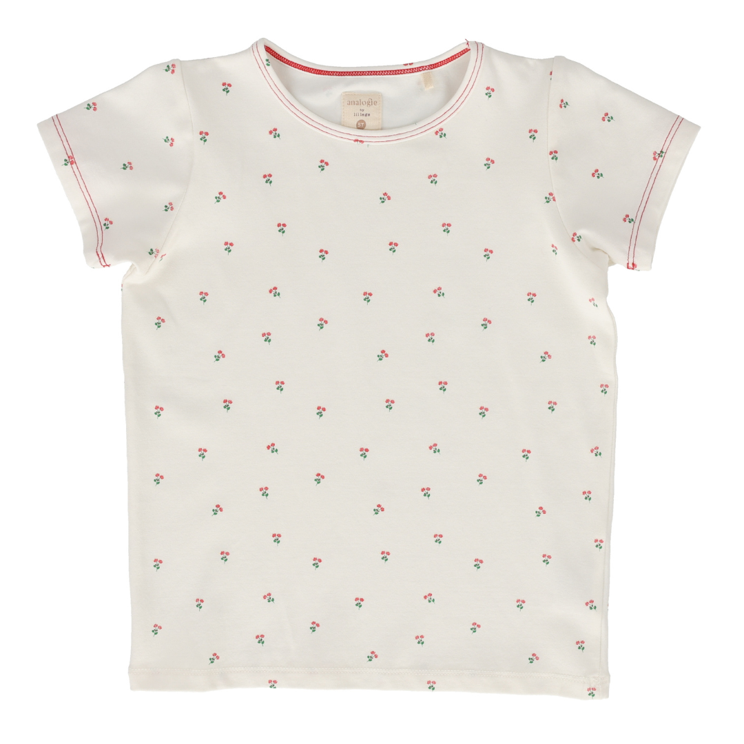Analogie Cherry Floral Tee Short Sleeve - GDCFTS-SS25