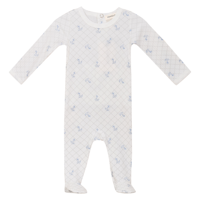 Fragile Soft Rib With Mesh Print Romper - SB5CP7116