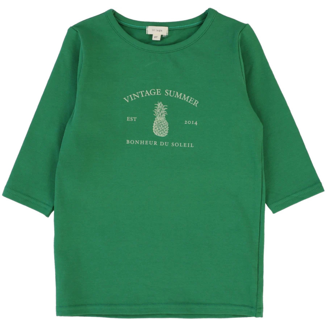 Lil Legs Girls Print Tee Three Quarter Sleeve Tee - CPTQ-SS25