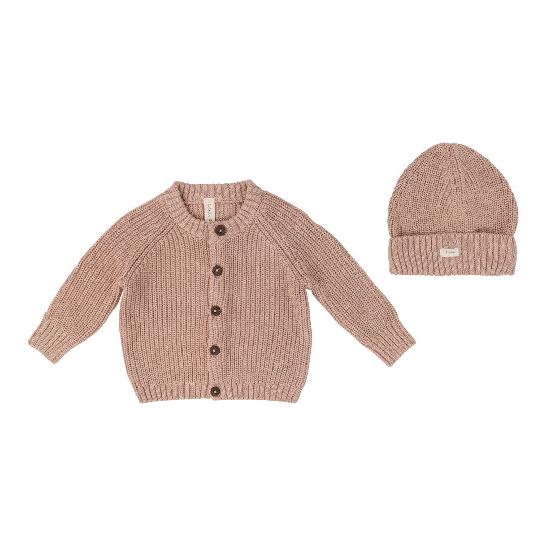 Lilette Chunky Knit Cardigan - CKC-PEA