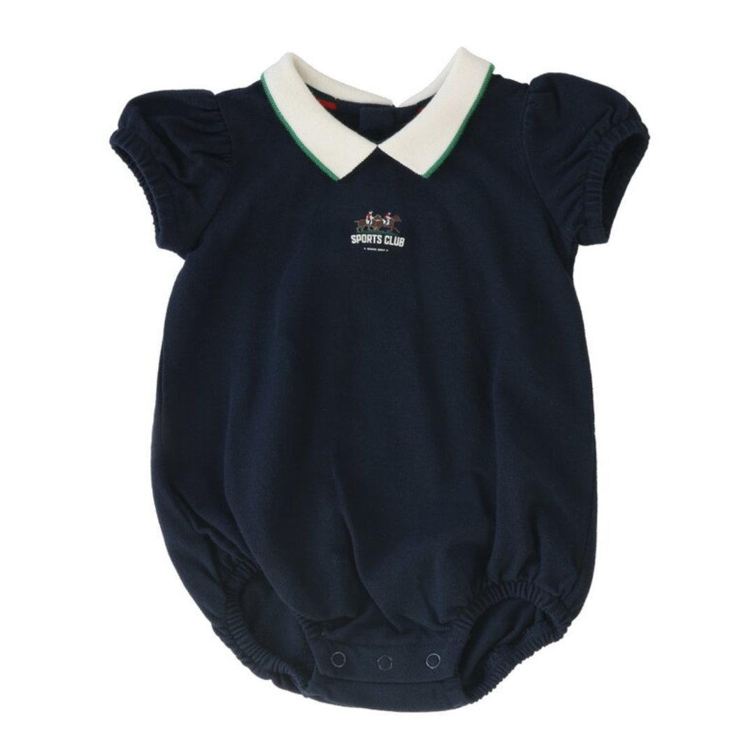 Analogie Puff Sleeve Polo Romper - SCPSR-SS25