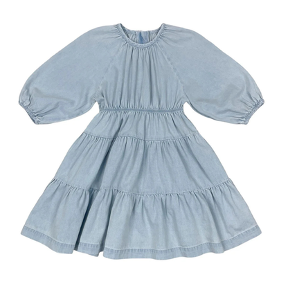 Teela Tiered Denim Dress - 20-230B