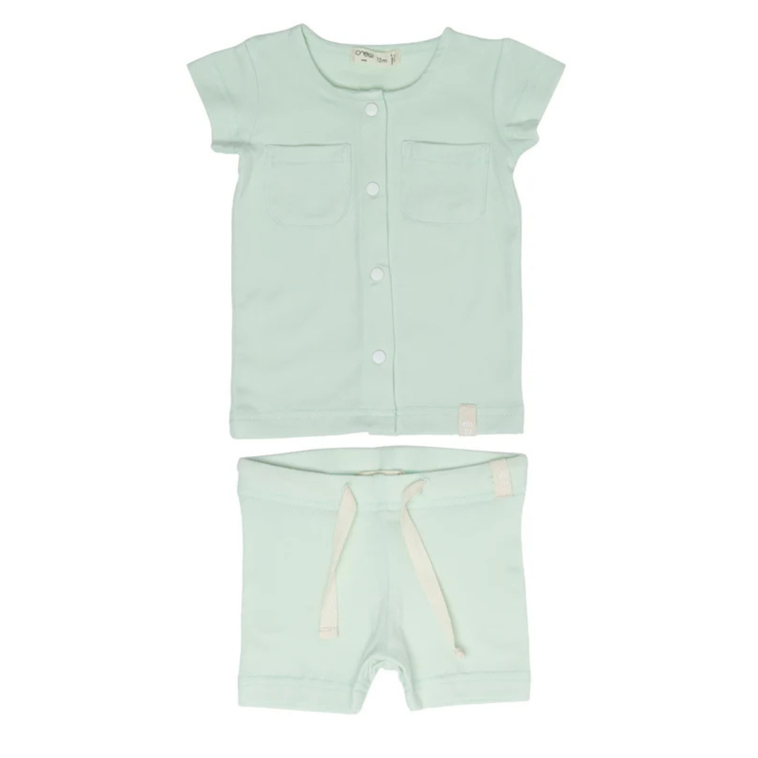 Crew Cotton Short Set - AL29111