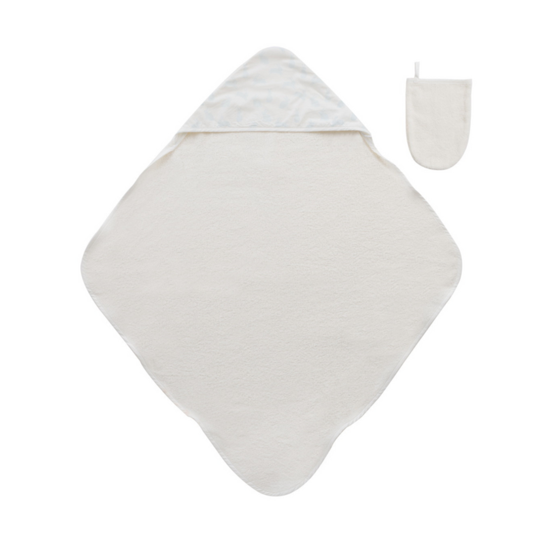 Kipp Bunny Print Towel & Mitt Set - TD3106