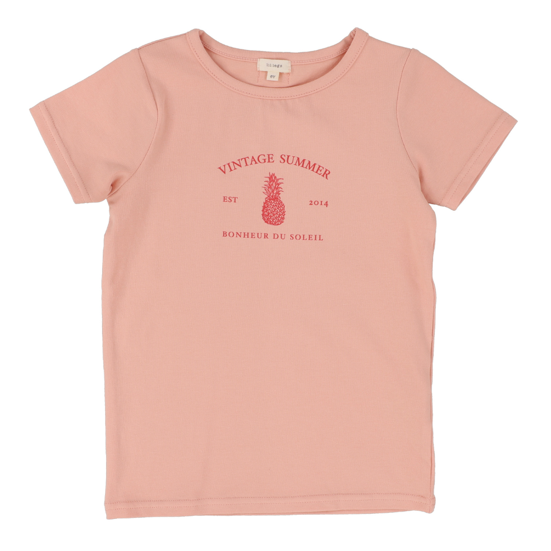Lil Legs Girls Print Tee Short Sleeve - CPTS-SS25