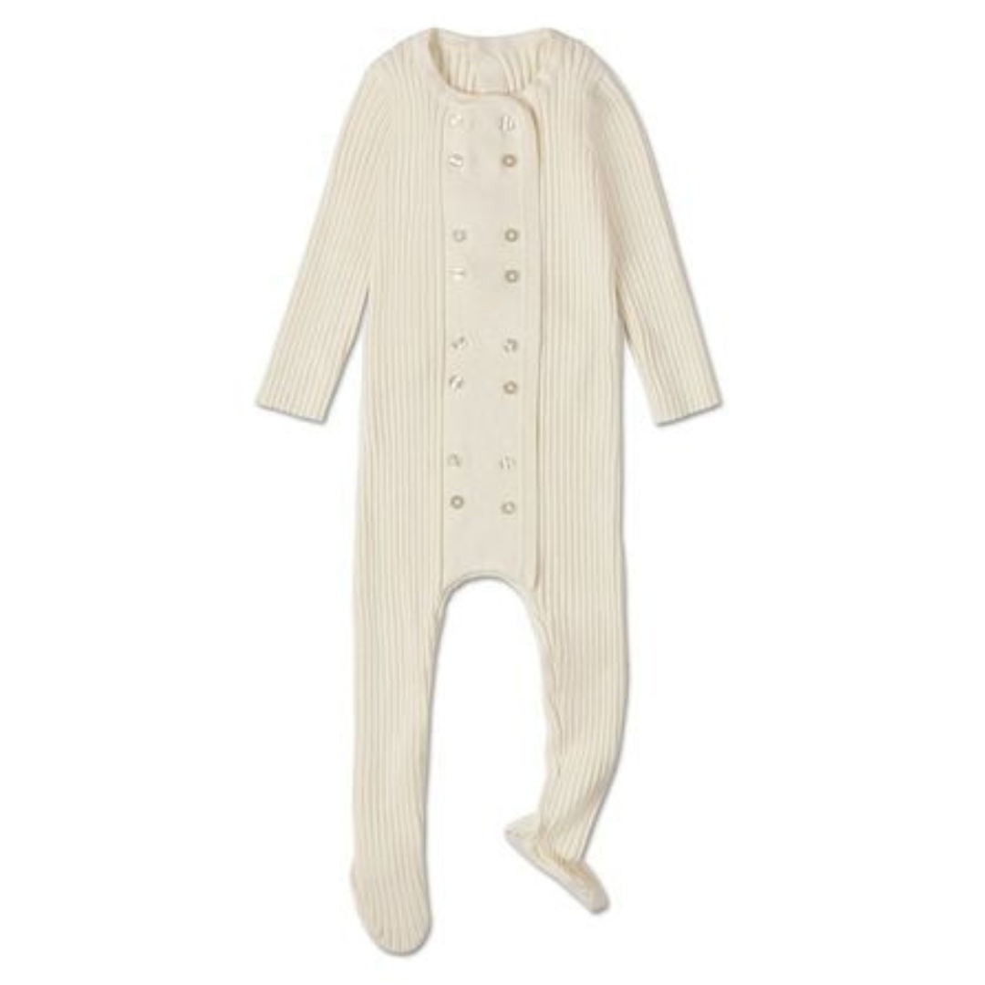 MiniMoi Sweater Rib Footie - IAA09280