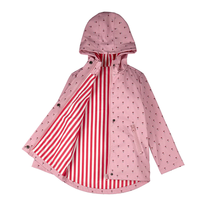 Memoi Flowers In Bloom Lined Kids Raincoat with Pouch - Mka-1000