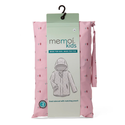 Memoi Flowers In Bloom Lined Kids Raincoat with Pouch - Mka-1000