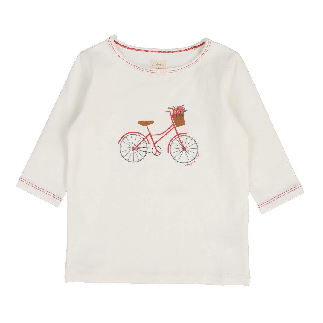 Analogie Bike Girl Tee Three Quarter Sleeve - GDBGTQ-SS25