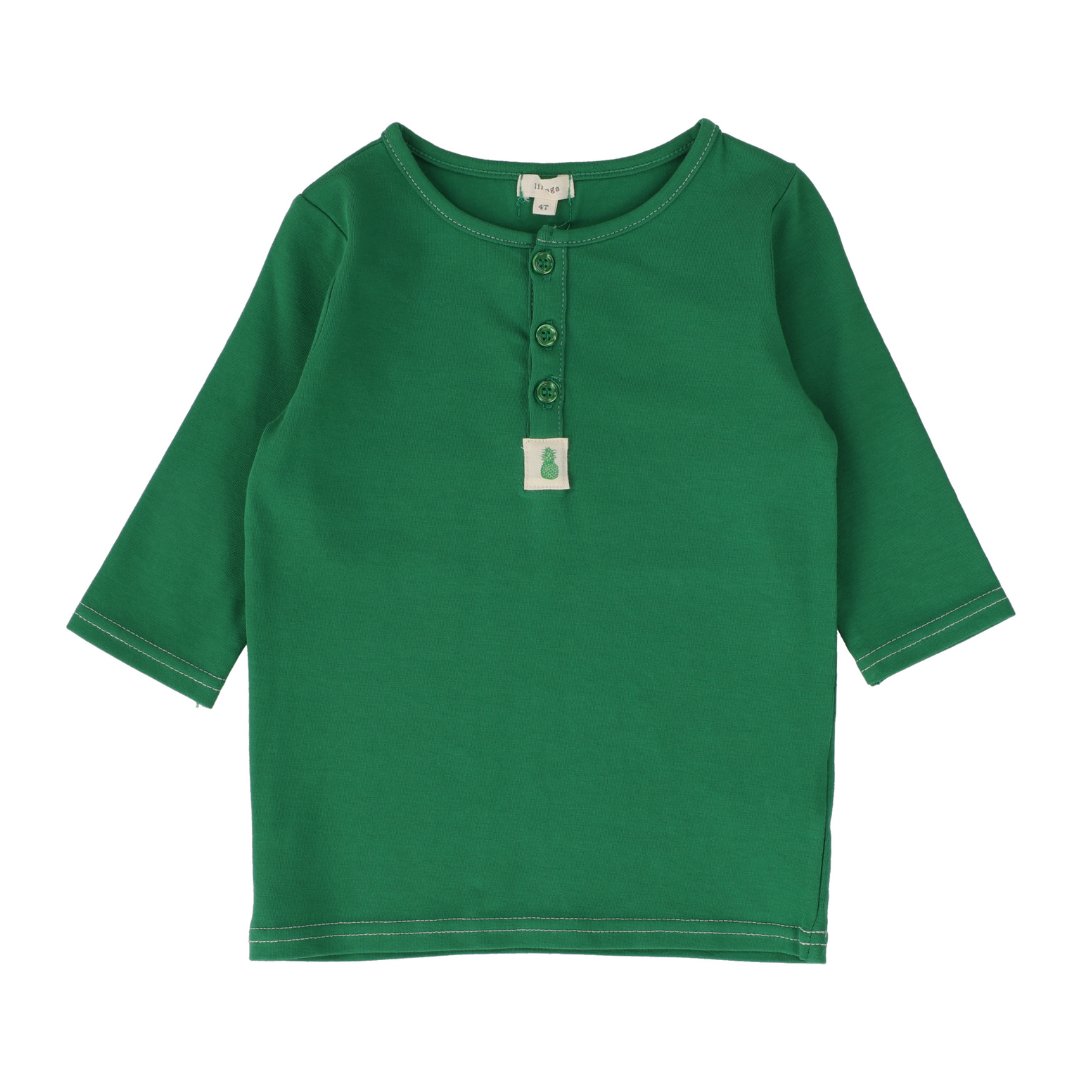 Lil Legs Girls Henley Tee Three Quarter Sleeve - CHTQ-SS25