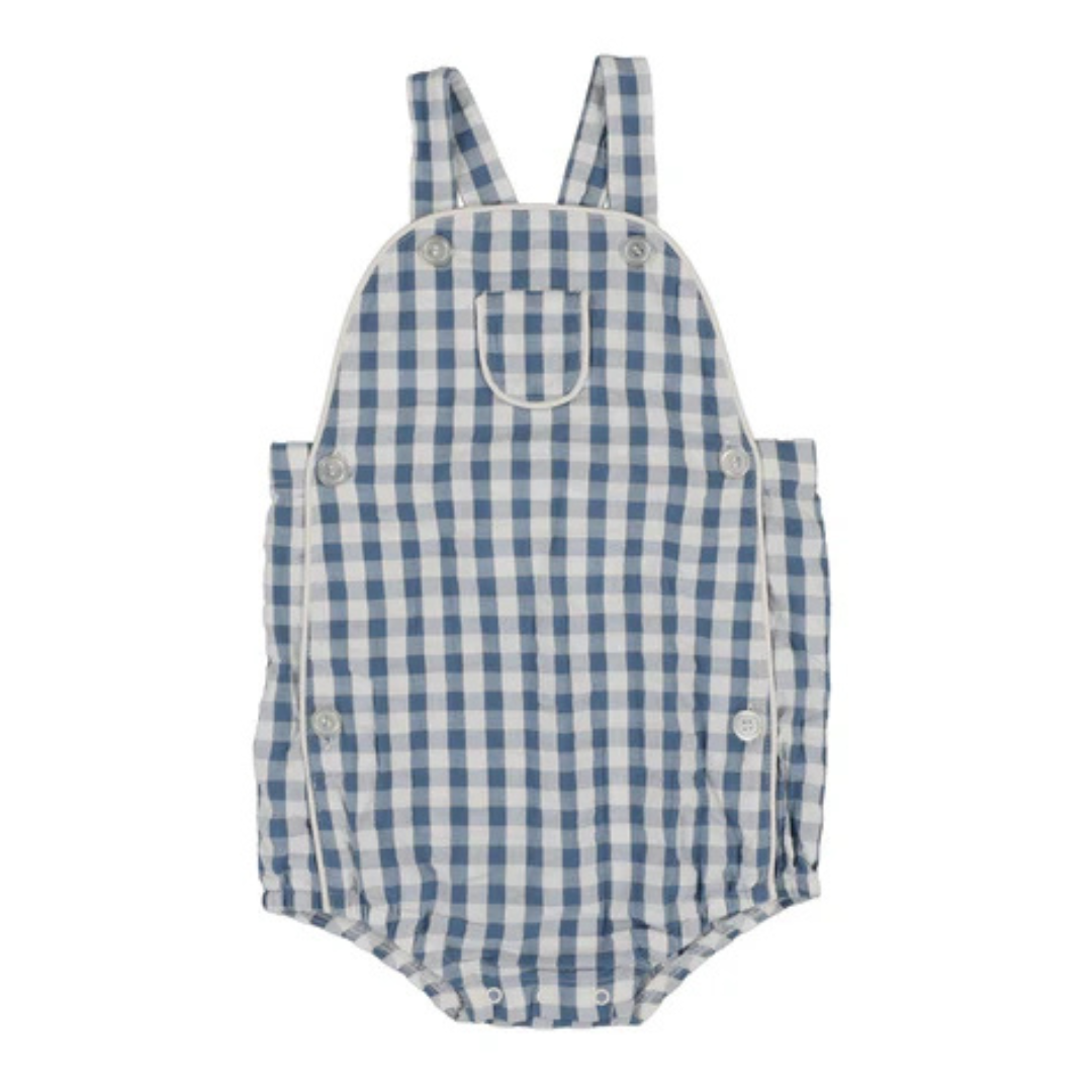 Analogie Gingham Suspender Romper - GSPR-SS25