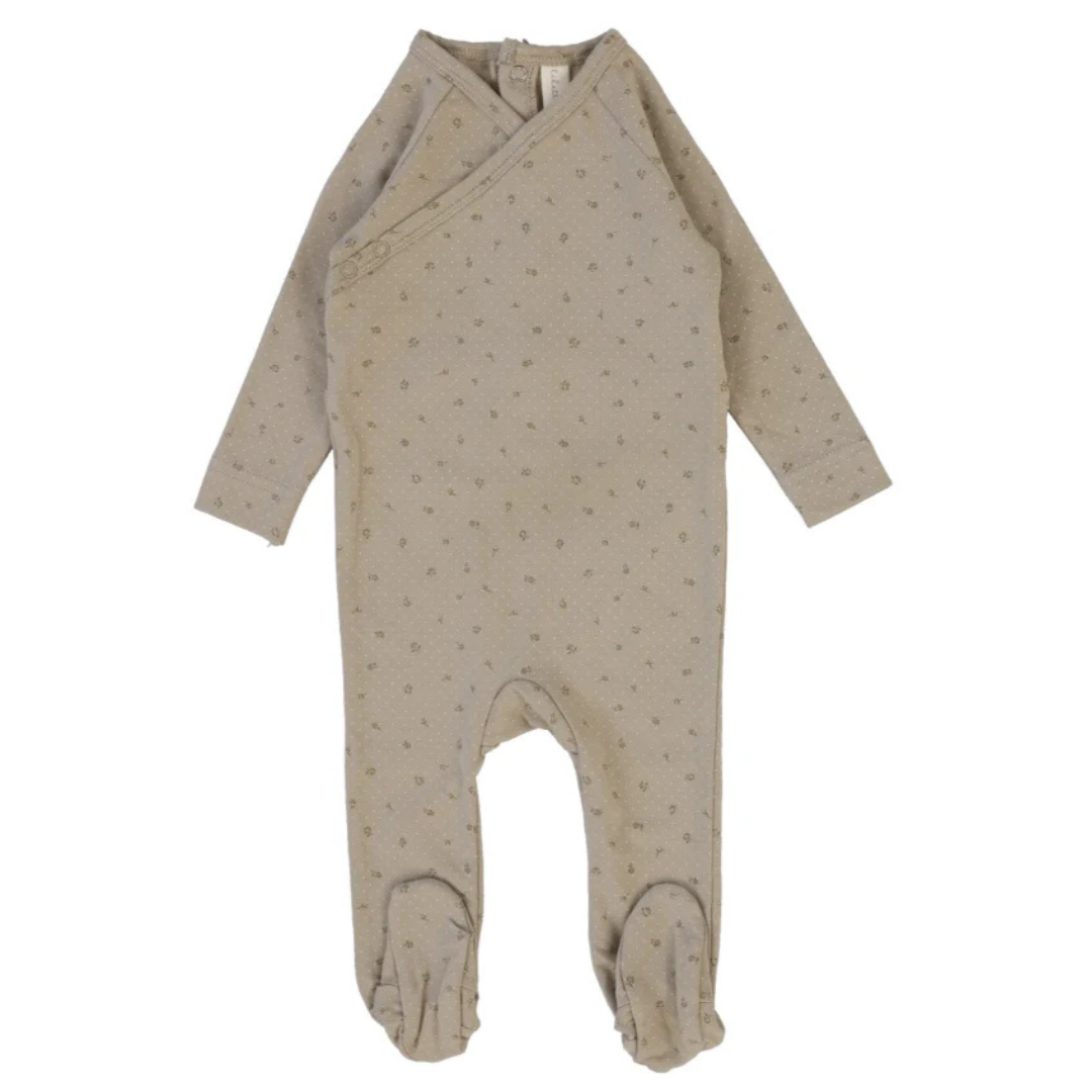 Lilette Printed Pointelle Wrap Footie - PPWF-TPE