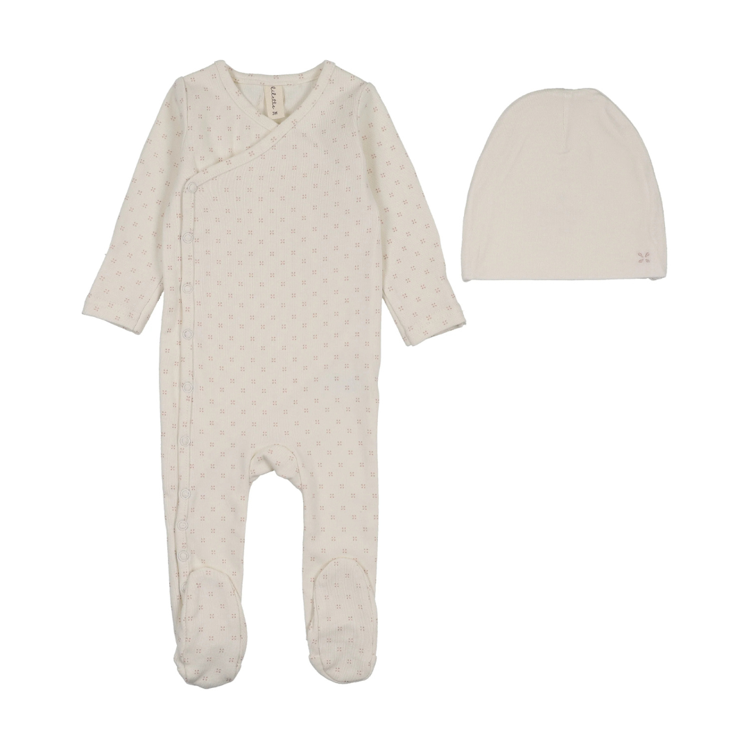 Lilette Pointelle Bebe Footie Set