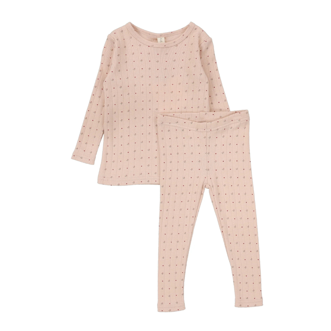 Lilette Linear Printed Long Sleeve Set - LPLSS-SHLP