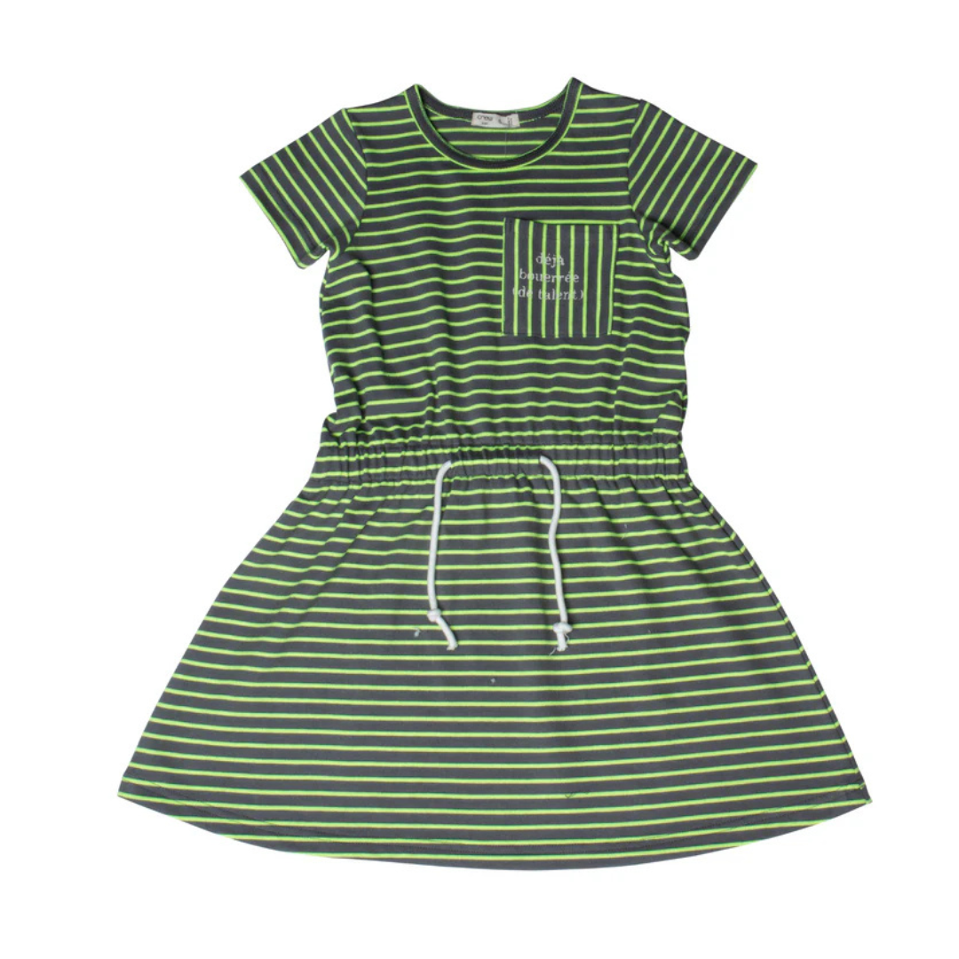 Crew Neon Stripe Dress - AL2957