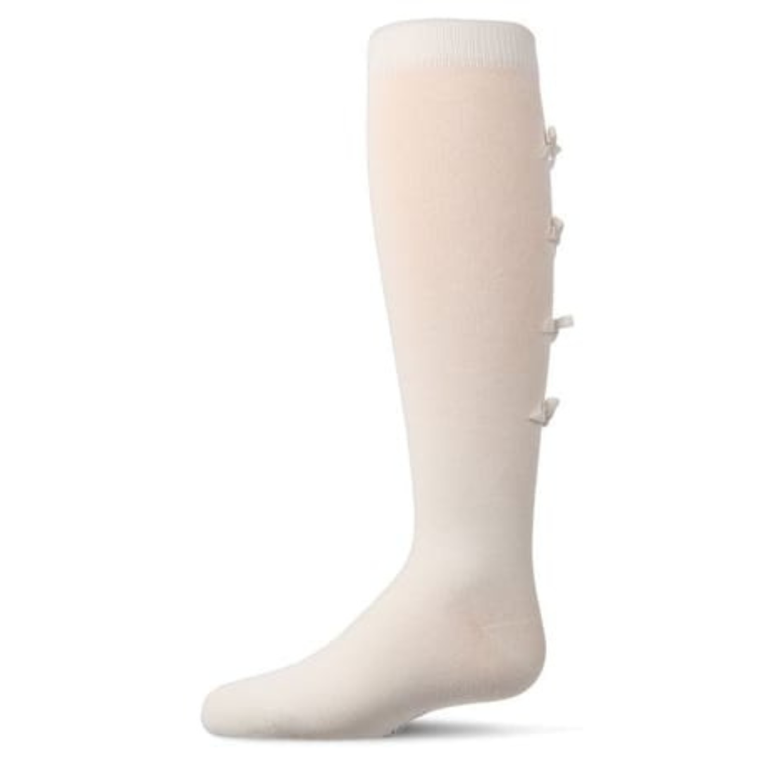 Memoi Back Bows Knee High - MKF-7204
